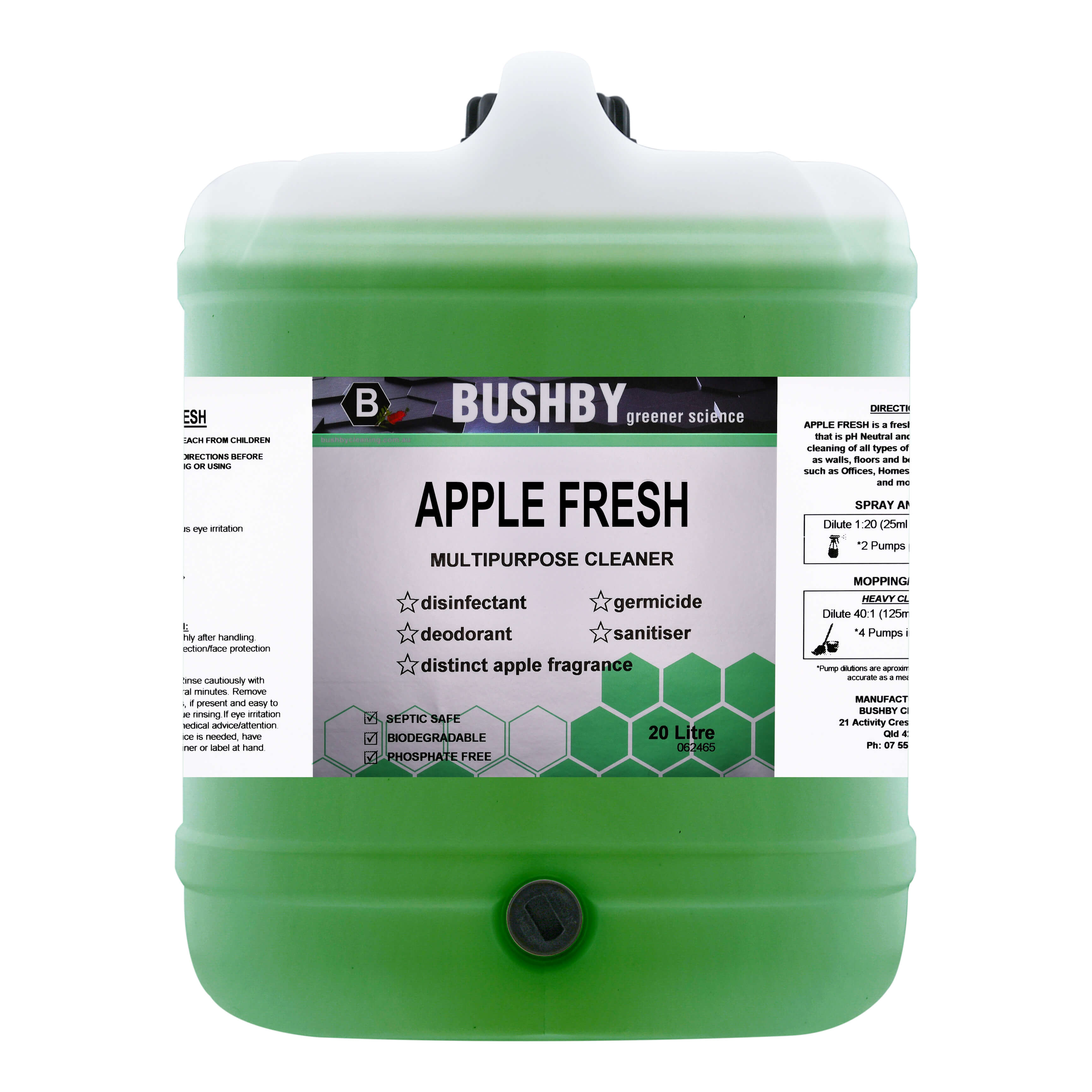 APPLE FRESH - Multipurpose cleaner, disinfectant and deodoriser