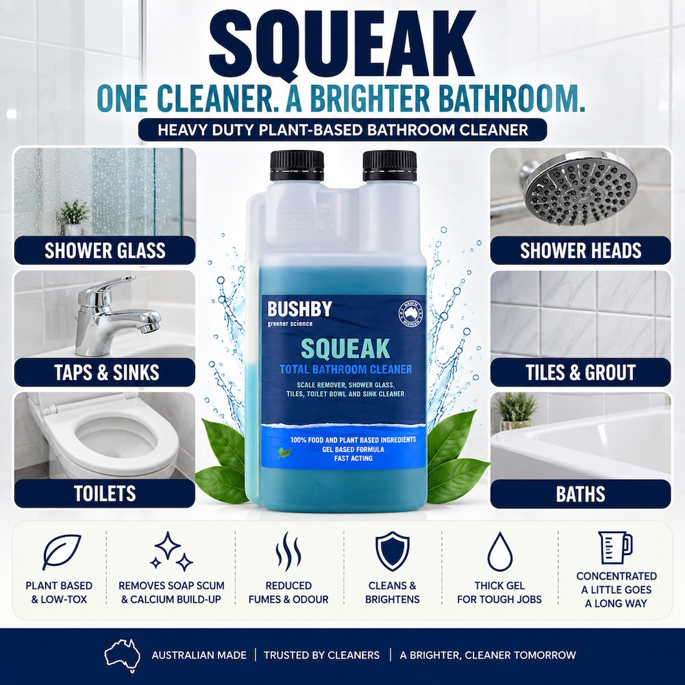 Squeak Gel Bathroom Cleaner Concentrate – Soap Scum & Calcium Remover