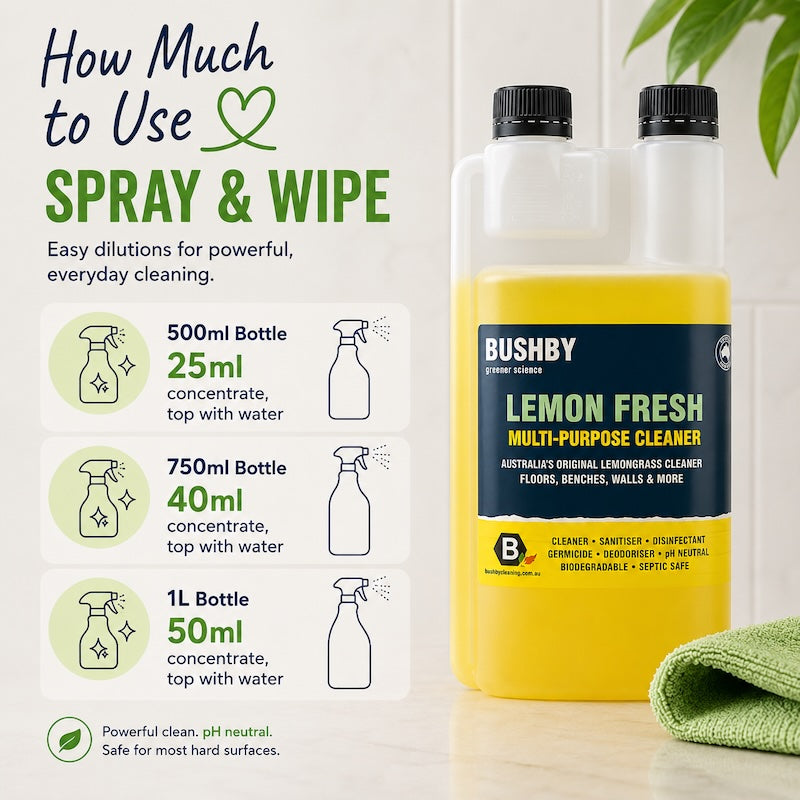 Lemon Fresh Surface Cleaner - Multipurpose Degreaser & Spray