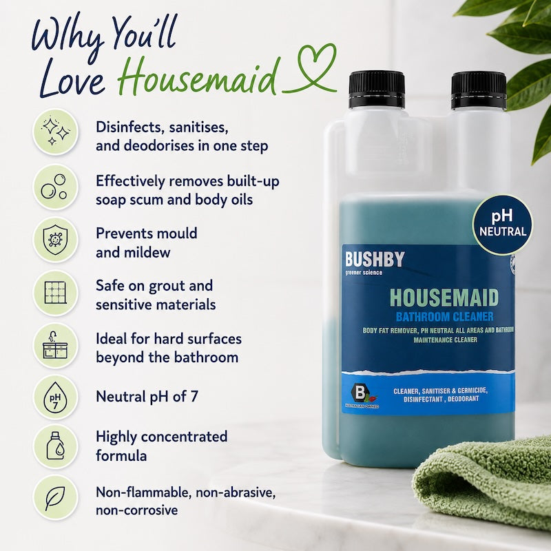 Housemaid Tile & Bathroom Cleaner - Safe For Marble & Stone