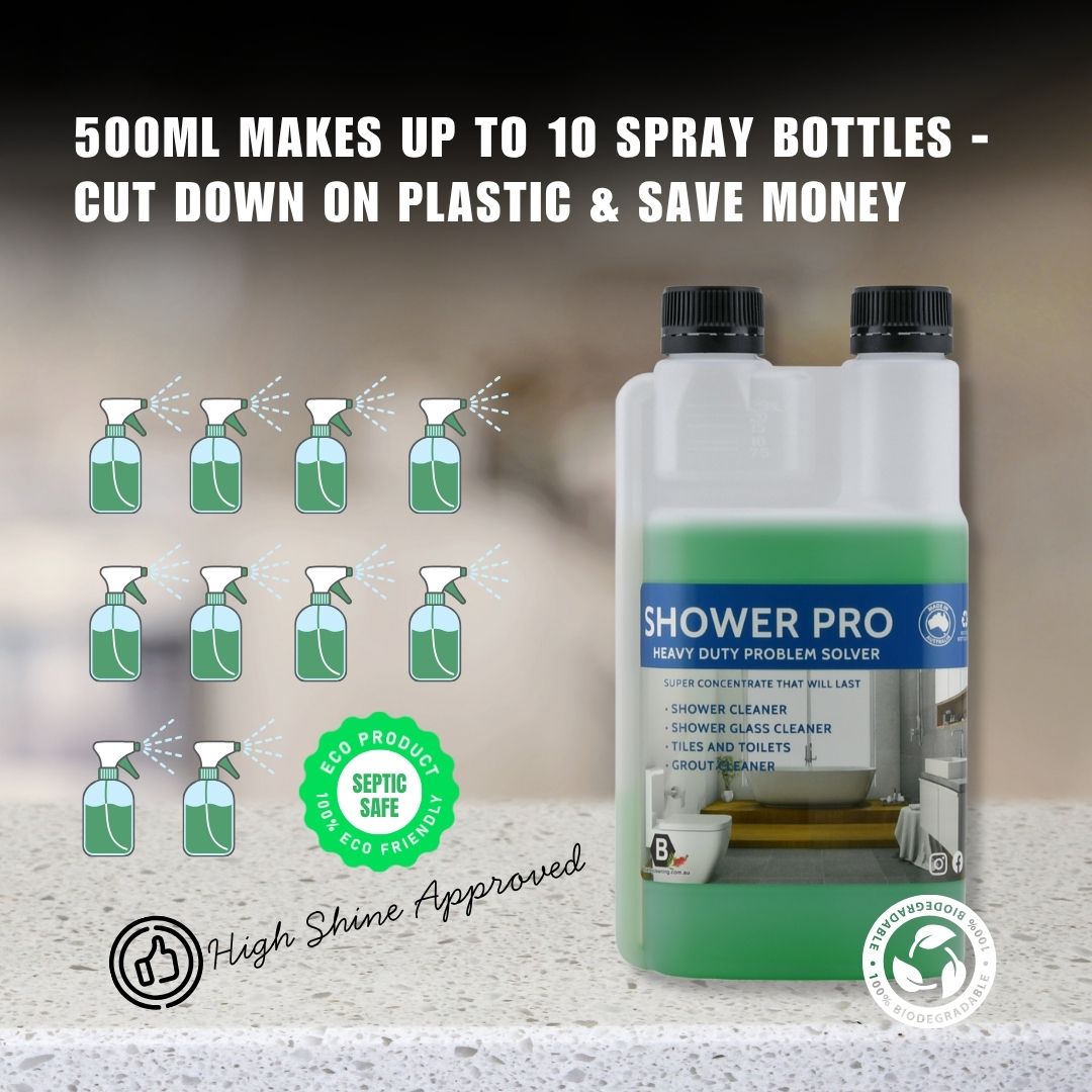 SHOWER PRO - Heavy-Duty Shower Toilet & Grout Cleaner
